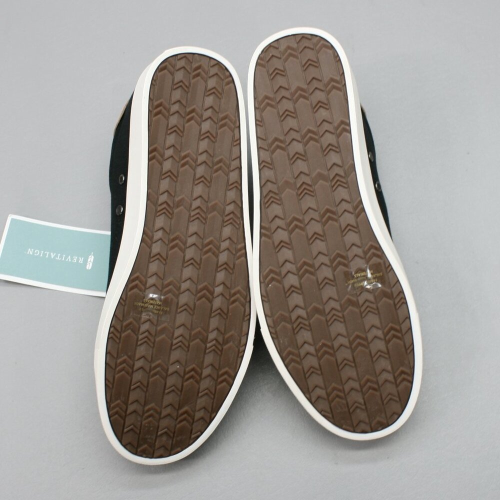 REVITALIGN Black and Tan Low-Top Athletic Sneakers - Picture 9 of 10